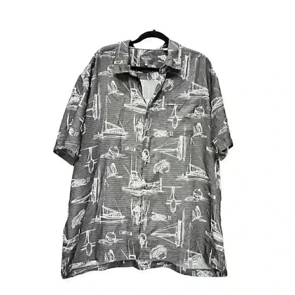 Quicksilver Waterman Collection Size XXL Nautical Sailboats‎ Sportfisherman - Picture 1 of 16